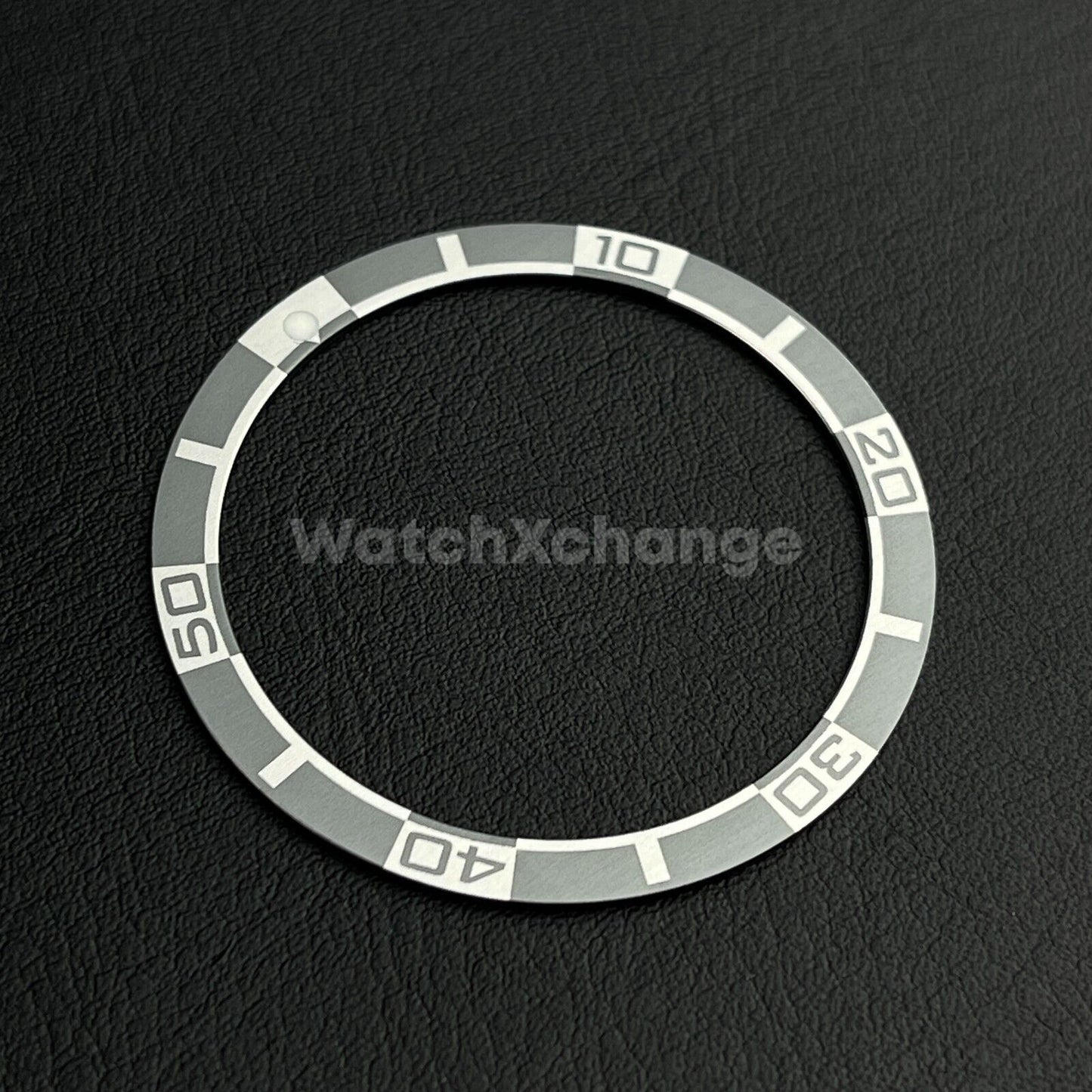 Grey 38mm Flat Aluminium Bezel Insert For Diver Watch Seiko Mod SKX SRPD