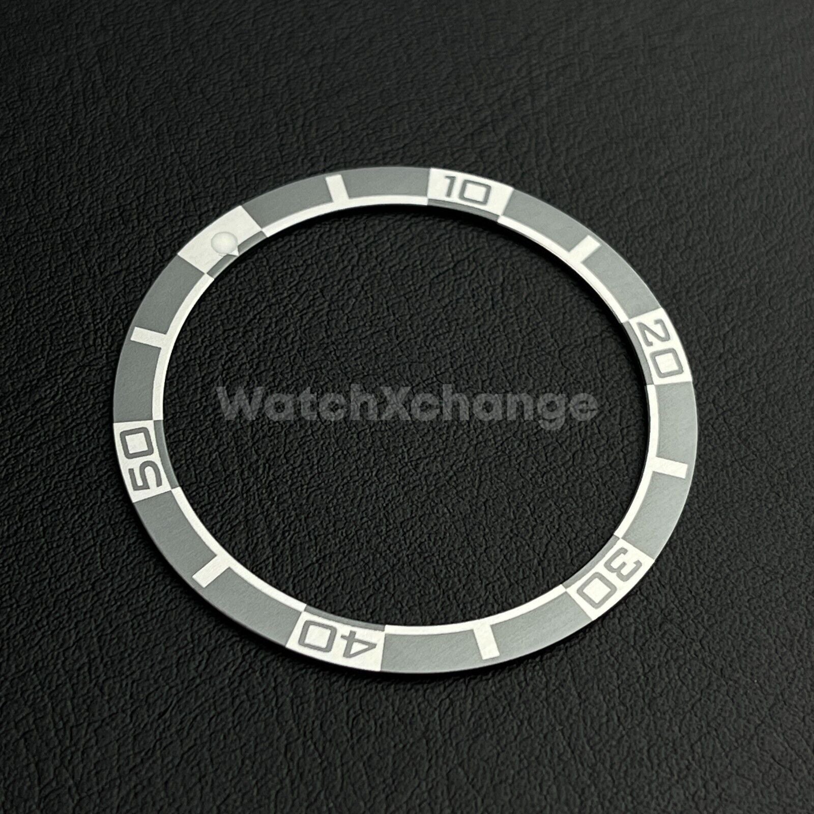 Grey 38mm Flat Aluminium Bezel Insert For Diver Watch Seiko Mod SKX SRPD