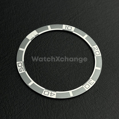 Grey 38mm Flat Aluminium Bezel Insert For Diver Watch Seiko Mod SKX SRPD