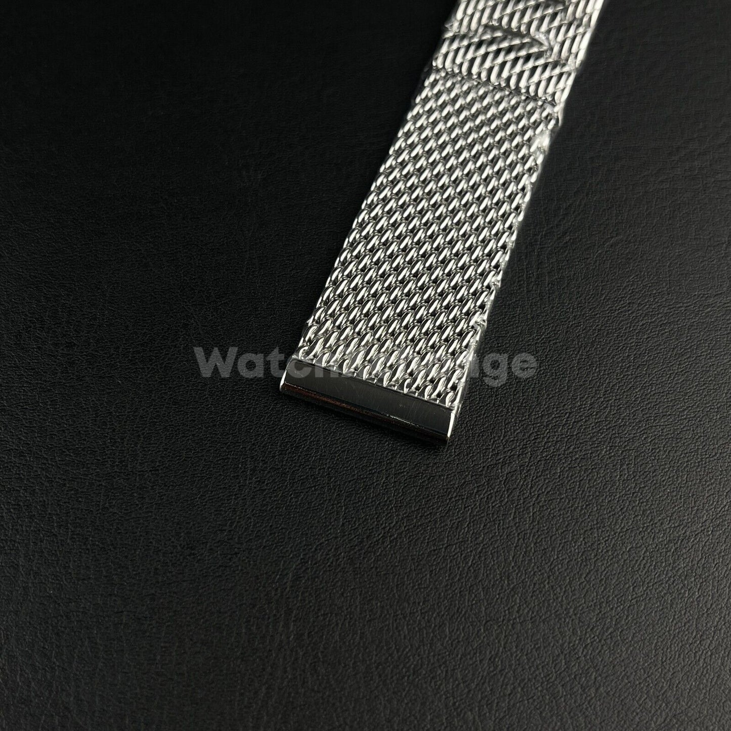 Silver Stainless Steel Mesh Strap For Citizen Eco-Drive Navihawk 22 23mm