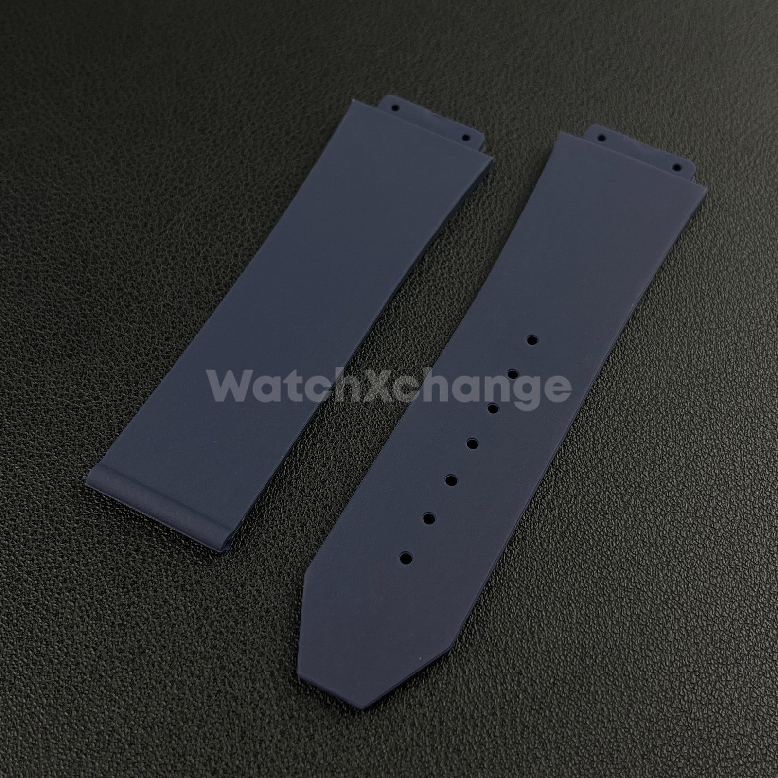 Blue Rubber Silicone Watch Strap Waterproof Band 26*19mm Fit HUBLOT BIG BANG