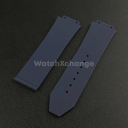 Blue Rubber Silicone Watch Strap Waterproof Band 26*19mm Fit HUBLOT BIG BANG