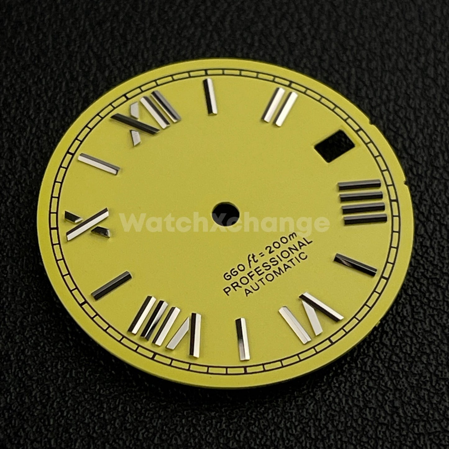 28.5mm Yellow Roman Numeral Watch Dial for SEIKO NH35 4R35 Movements