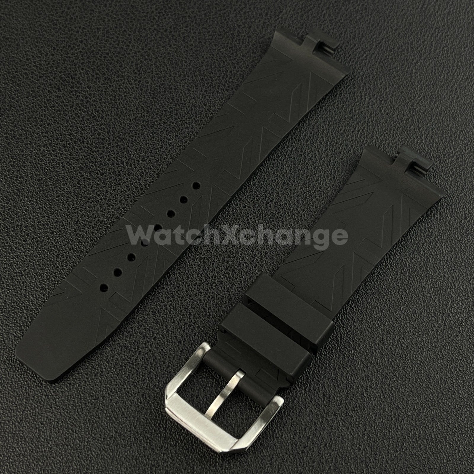 Black Rubber Watch Strap For Citizen Tsuyosa NJ0150 NJ0151ME NJ01510158 9mm