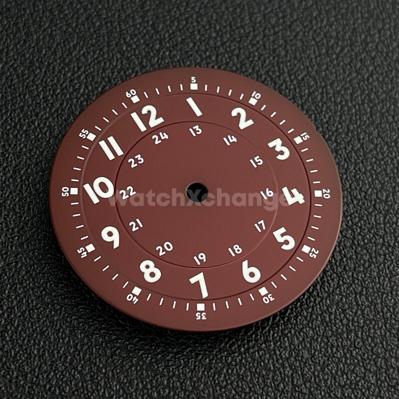 29mm Red Watch Dial w/Green Luminous Replacement for NH35 NH36 Movement Parts