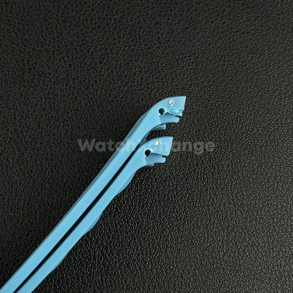 20mm For OMEGA Seamaster Aqua Terra Watch Silicone Rubber Strap Clasp Light Blue