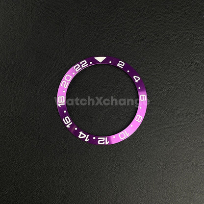 38mm Metal Bezel insert For Divers Watch Rolex GMT Seiko SKX SRPD Purple