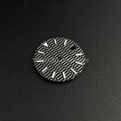 28.5mm Black Watch Dial for SEIKO NH35 Watch Movement Parts
