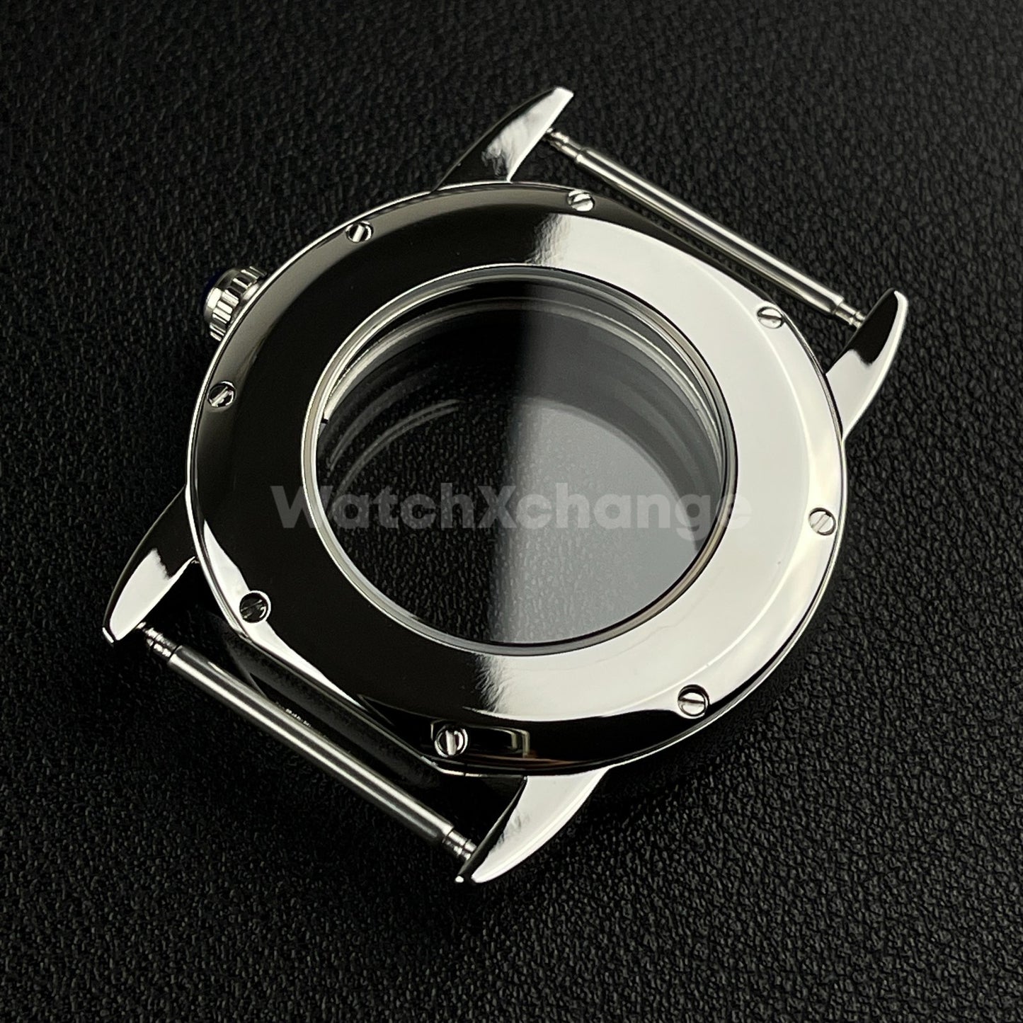 Sapphire Crystal 42mm Stainless Steel Watch Case For ETA 2824 PT5000 Movement