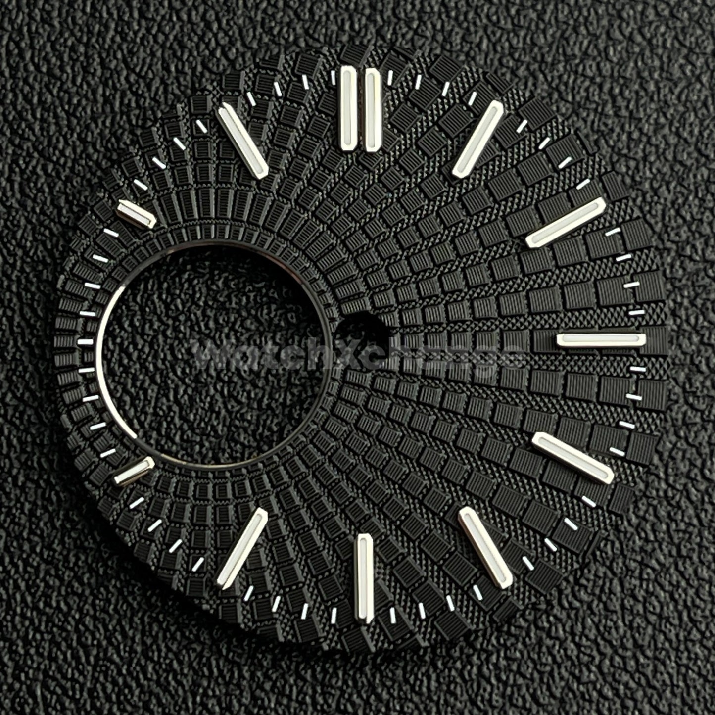 28.5mm Black Watch Dial Face Green Luminous For Seiko NH38 Movement