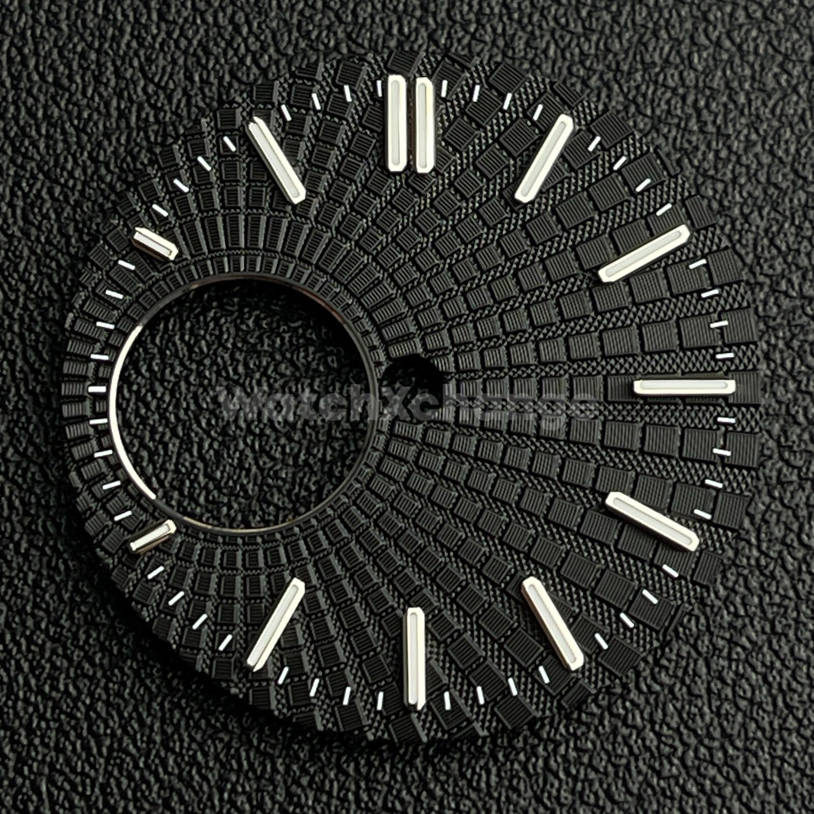 28.5mm Black Watch Dial Face Green Luminous For Seiko NH38 Movement