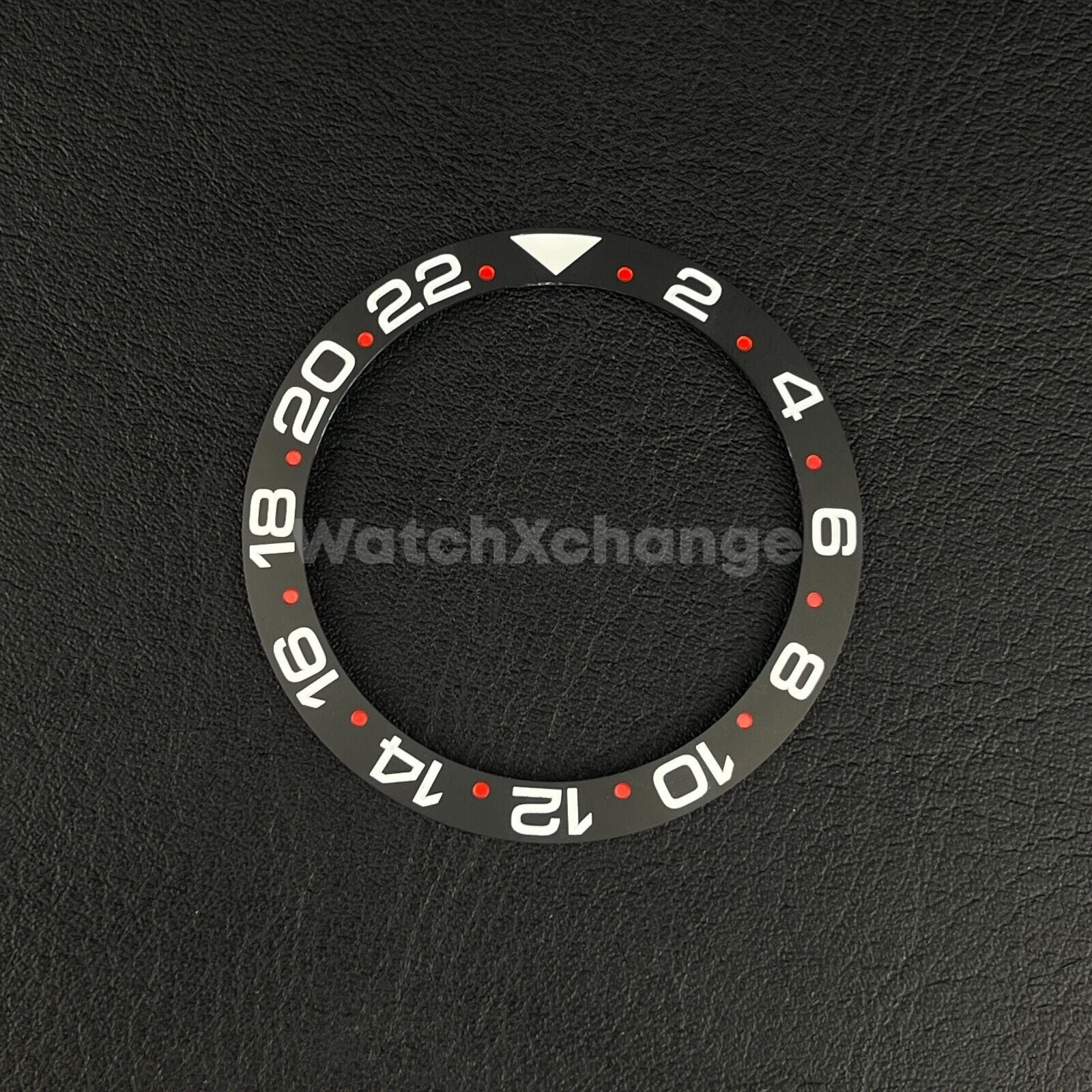 38mm Ceramic Bezel insert Black White & Red For Rolex Seiko SKX SRPD