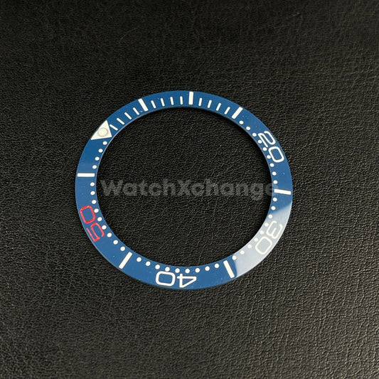 Blue Ceramic bezel insert 38mm For Divers Watch Rolex Seiko SKX SRPD Smurf