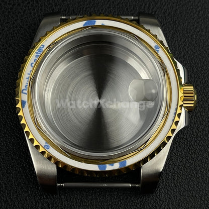 40mm Silver Gold Stainless Steel Divers Watch Case GMT Submariner For NH35 NH36