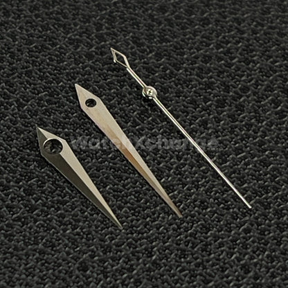 Silver Diamond Watch Hands For SEIKO NH35 NH36 Movement Triangle End Point