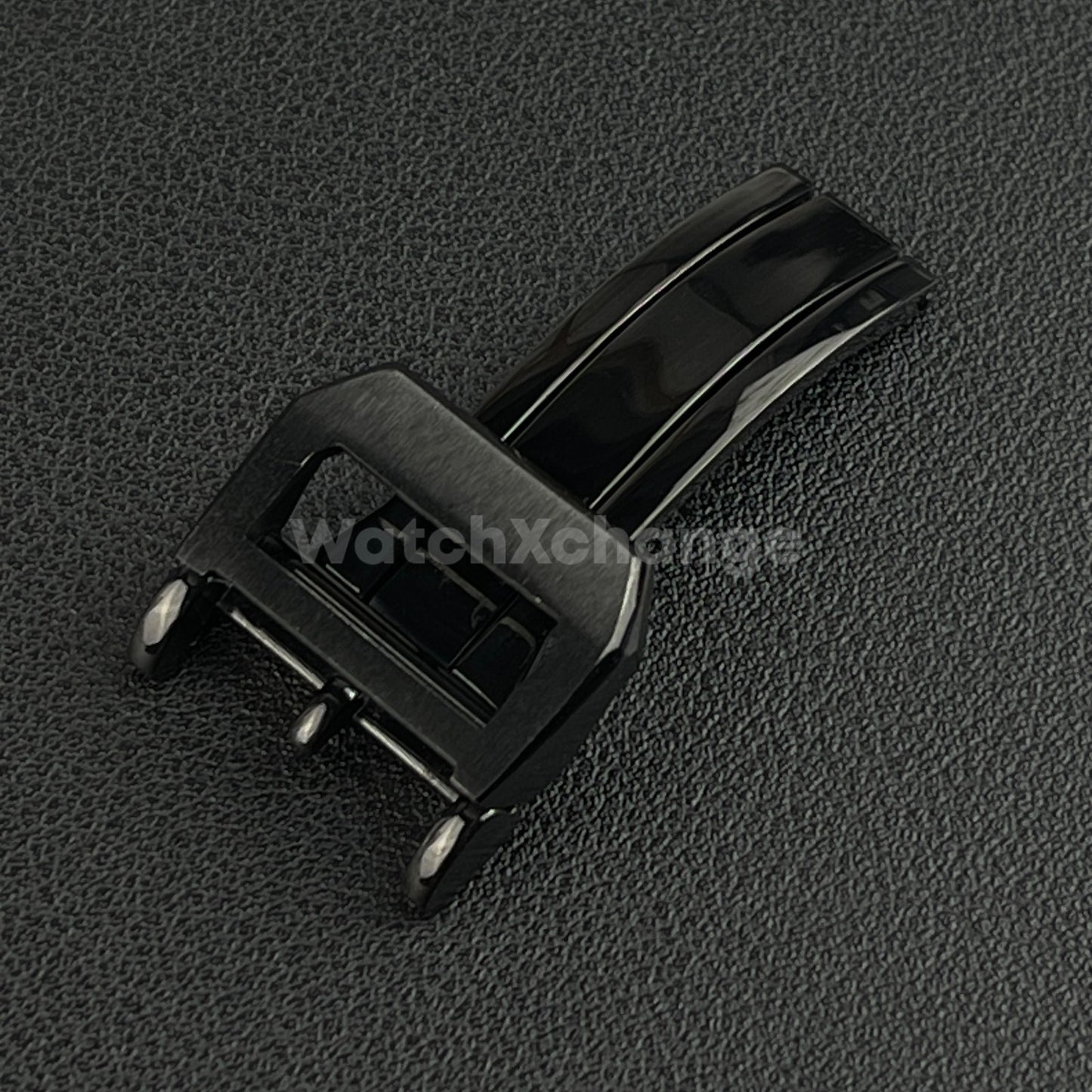 18mm Black Folding Deployment Buckle Clasp For IWC PILOT AQUATIMER
