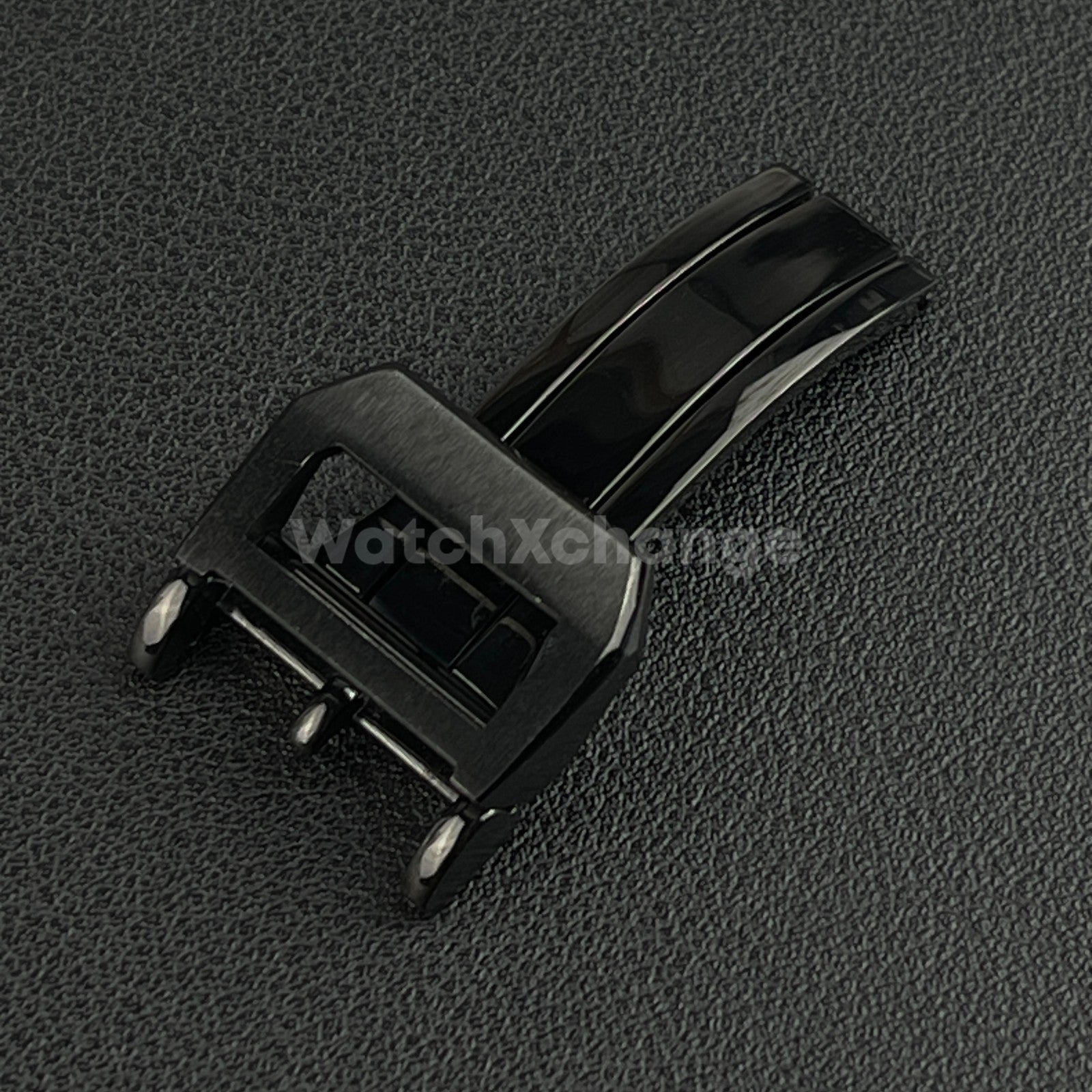 18mm Black Folding Deployment Buckle Clasp For IWC PILOT AQUATIMER