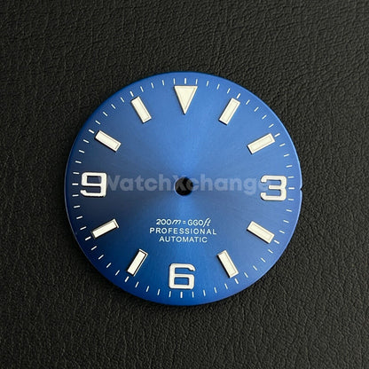 29mm Dark Blue Watch Dial for SEIKO NH35 NH36 Watch Movement Parts