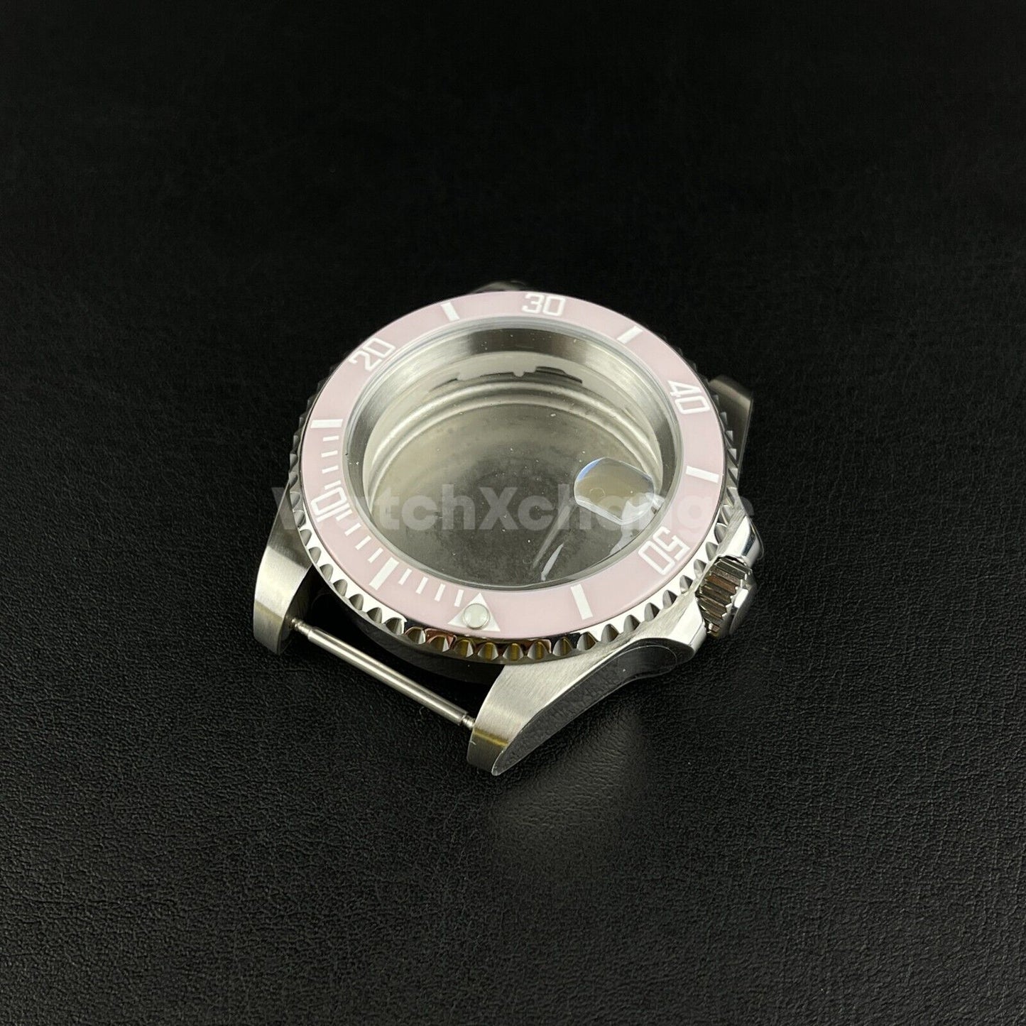 Diver 40mm SUB Watch Case fit NH35A NH36 10ATM Silver Colour Solid Back Sapphire