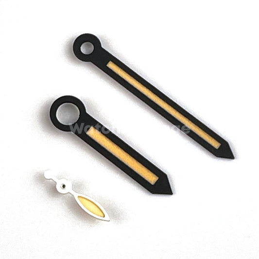 Black Orange Arrow Watch Hands For ETA 6497/6498 Seagull ST3600/ST3620 Movement