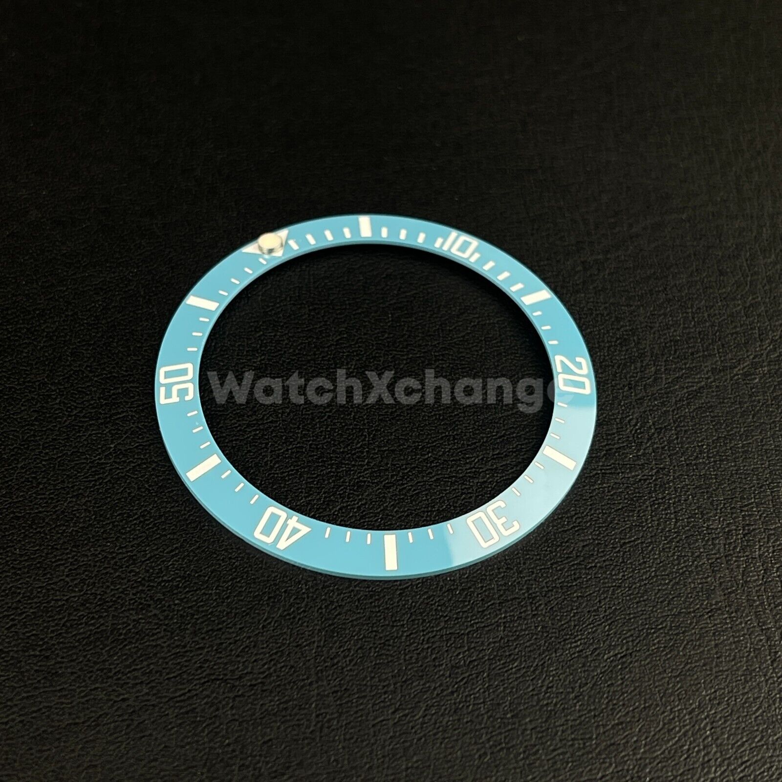 38mm Ceramic Bezel insert Light Sky Blue & White For Rolex Seiko SKX SRPD