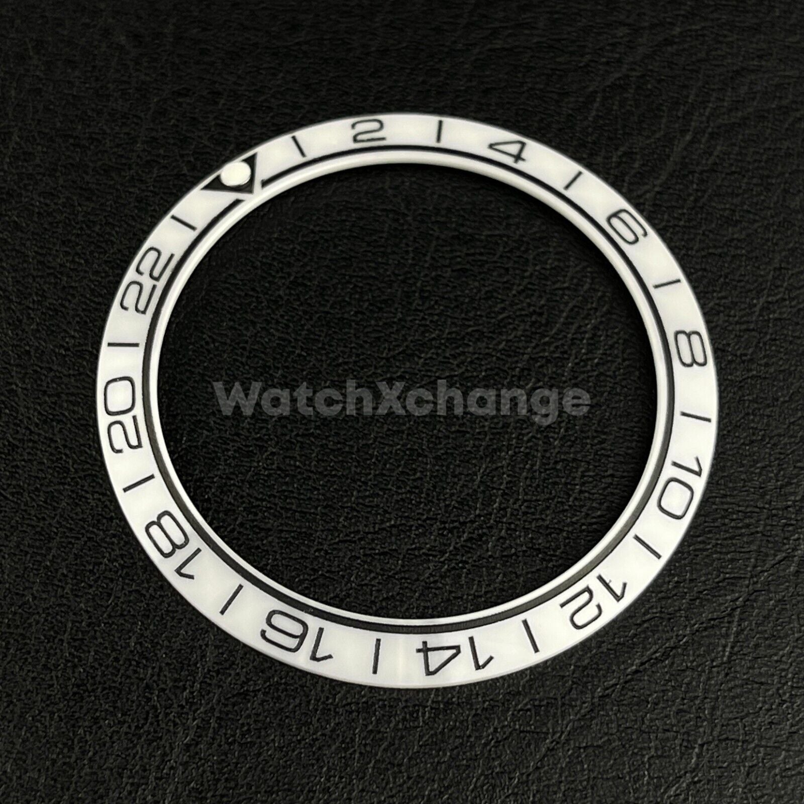 White Black 38mm Ceramic Bezel Insert For Rolex Seiko SKX007 SKX009 SRPD Sloped