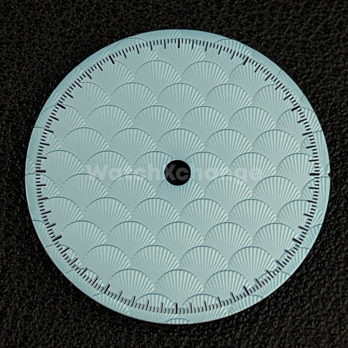 28.5mm Light Blue Shell Texture Watch Dial Face for SEIKO NH35 NH36 Movements