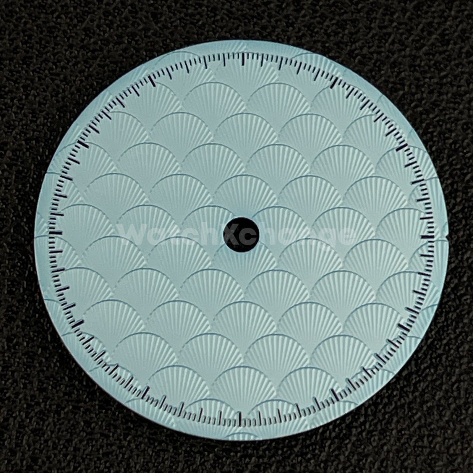 28.5mm Light Blue Shell Texture Watch Dial Face for SEIKO NH35 NH36 Movements