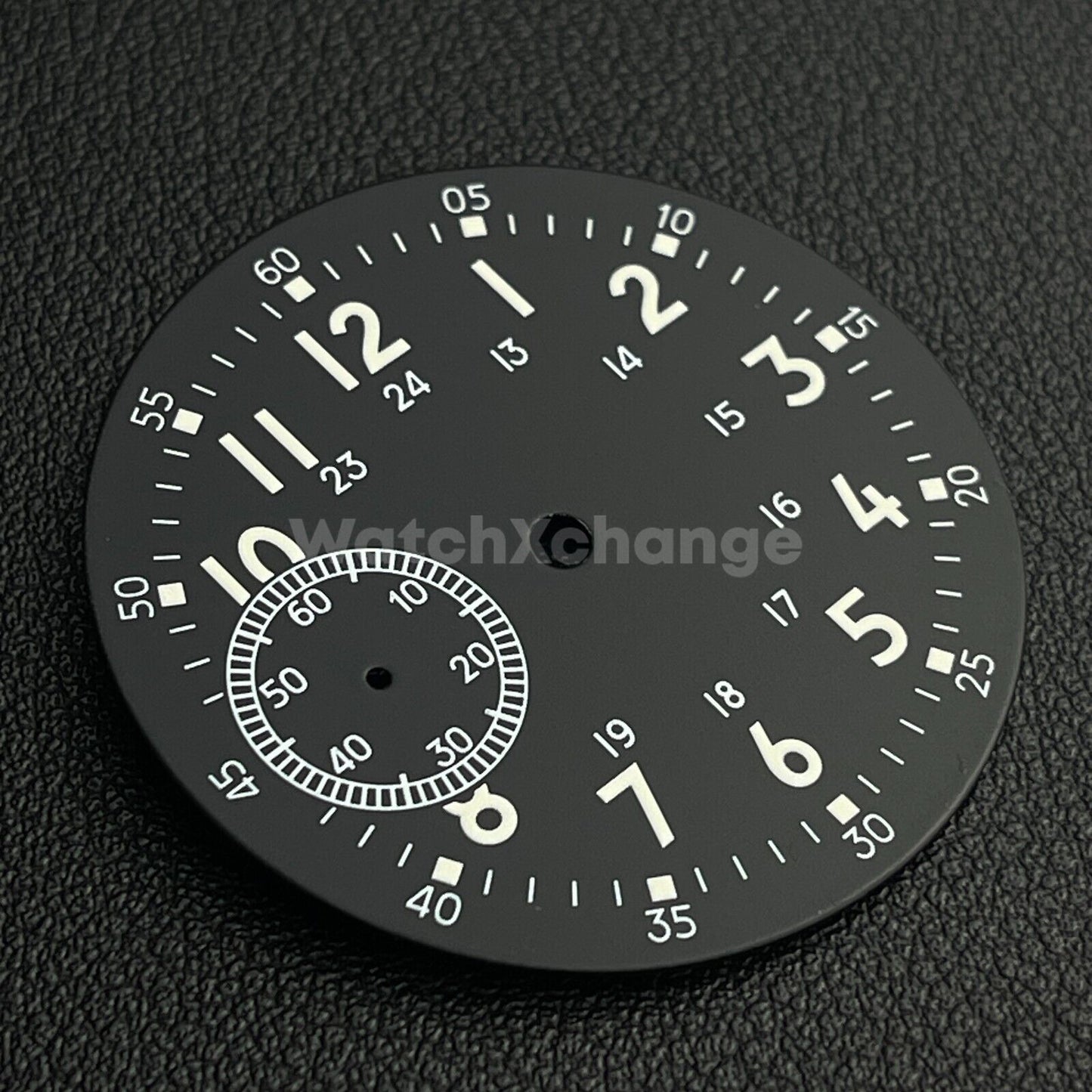 38.9mm Black Watch Dial Green Luminous For ETA6497 Seagull ST36 Movement Part