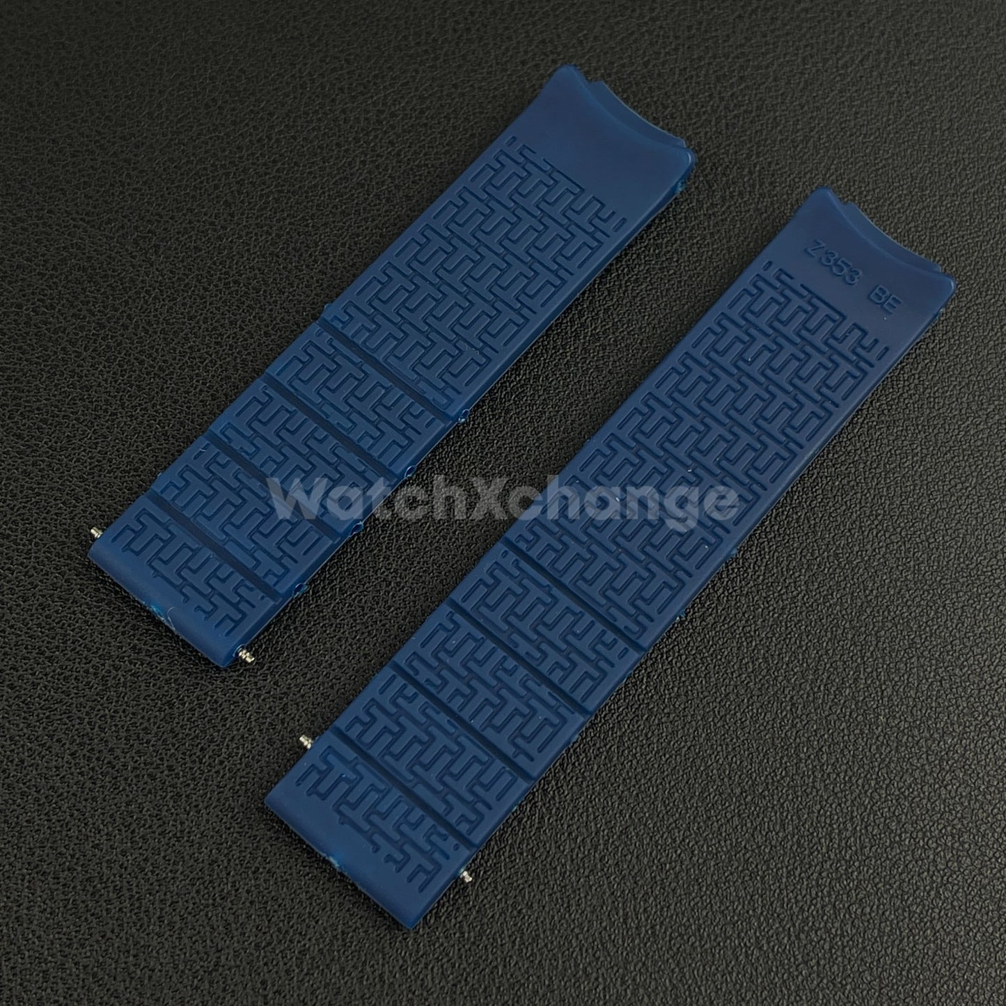 For T-TOUCH Watch TISSOT 20mm / 21mm Rubber Z353 Strap Band Clasp Buckle Blue