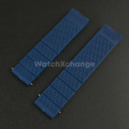 For T-TOUCH Watch TISSOT 20mm / 21mm Rubber Z353 Strap Band Clasp Buckle Blue