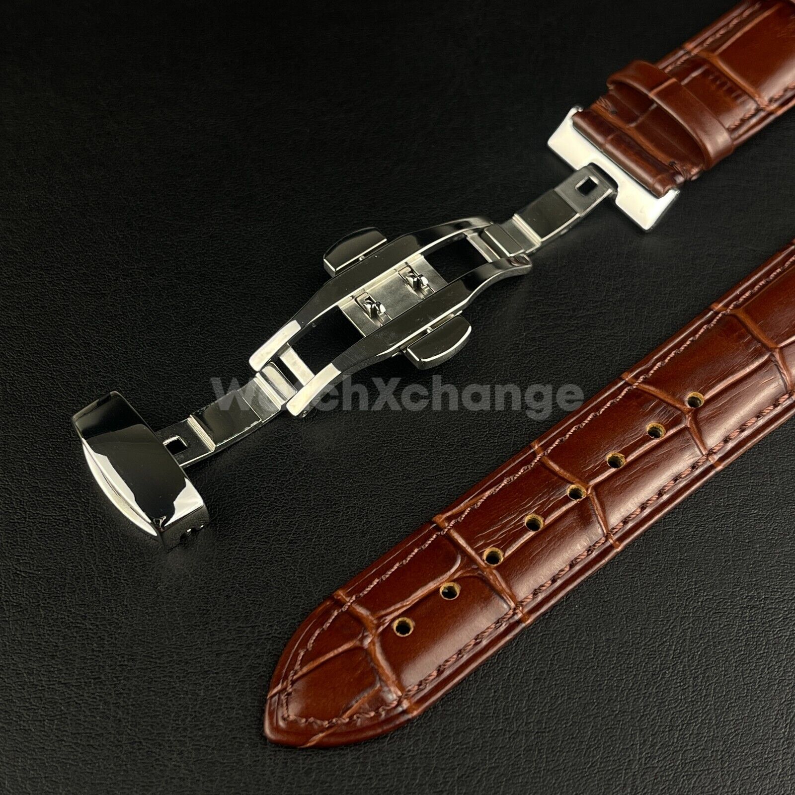 19mm 20mm Brown Leather Strap For Tissot PRC200 T17 T41 T461 T014430A T014410A