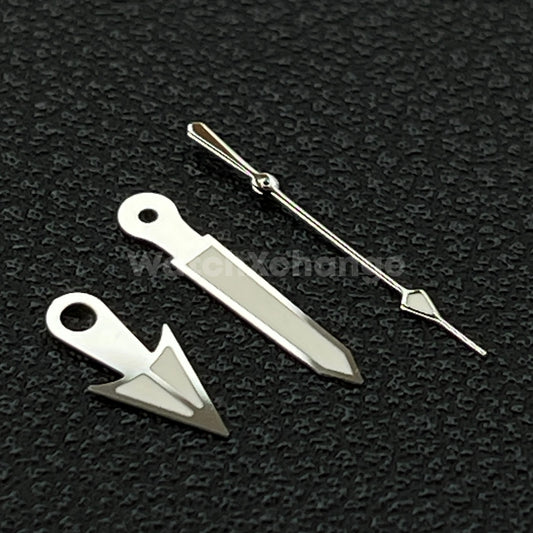 Silver Triangle Arrow Watch Hands For Seiko NH34 NH35 NH36 4R 7S 7002 7009