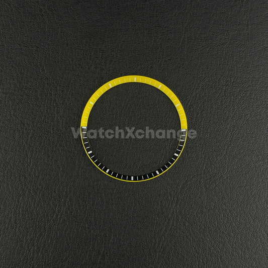 Black & Yellow Chapter Ring for Seiko SKX007 SRPD & Mod Watches 30.5mm NH36 NH35