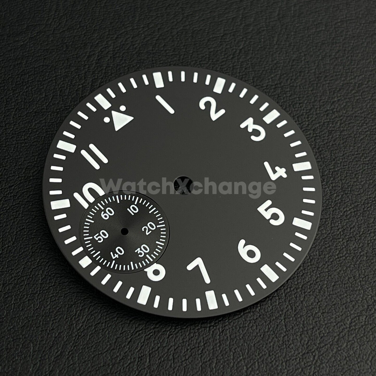 37mm Black Watch Dial Green Luminous For ETA6497 Seagull ST3600 Movement Part