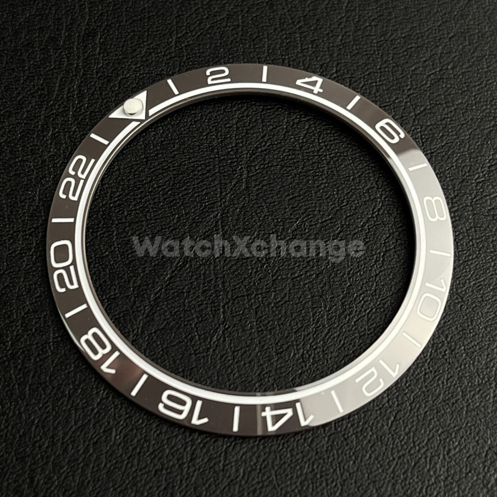 Grey Ceramic Bezel Insert 38mm GMT For Rolex Seiko SKX007 SKX009 SRPD Sloped