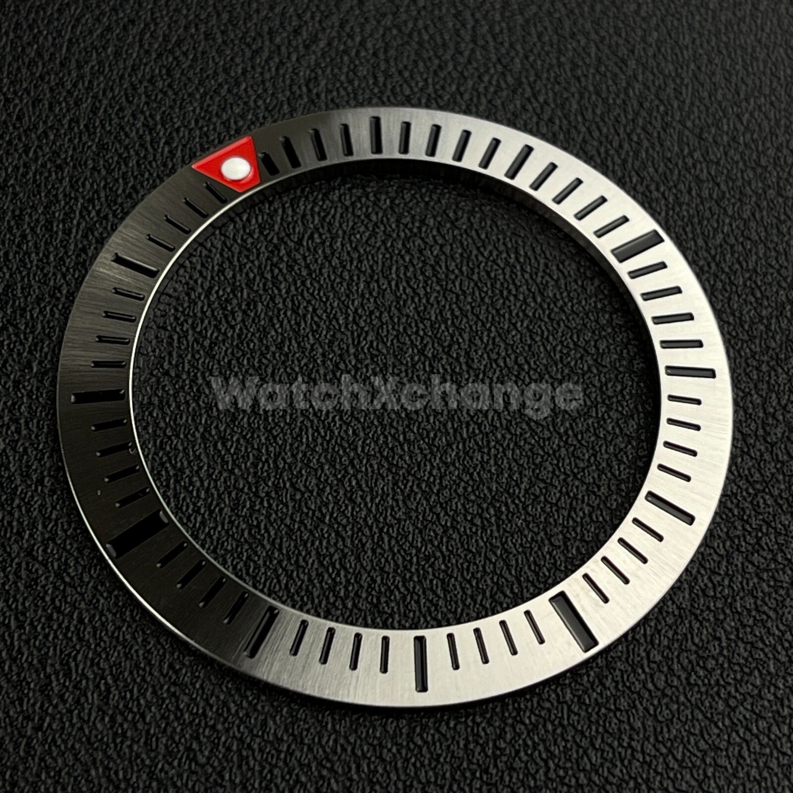 41mm Silver & Red Stainless Steel Bezel Insert Seiko King Prospex Samurai SRPF