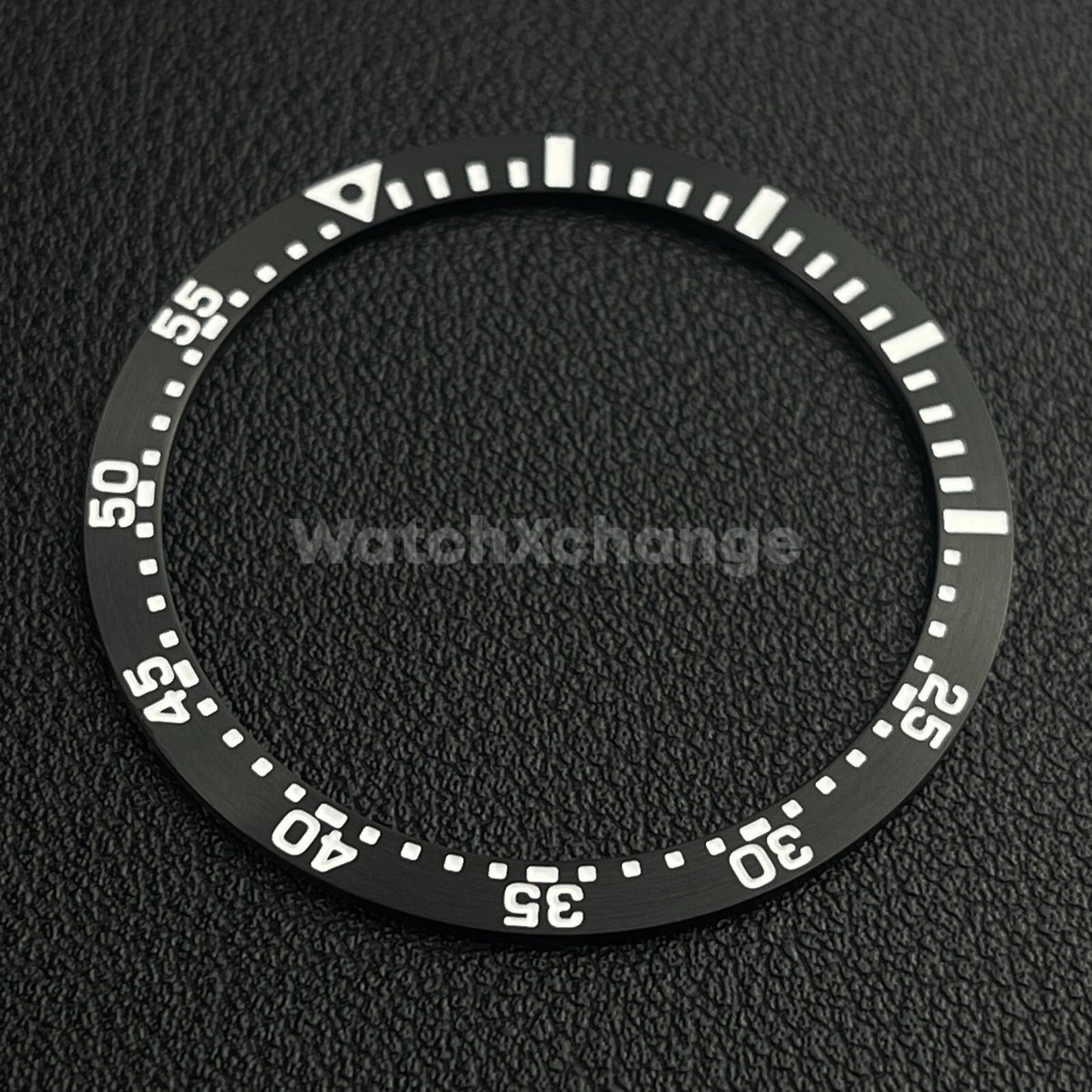 Black & White 38mm Flat Aluminium Bezel Insert Diver Watch Seiko Mod SKX SRPD