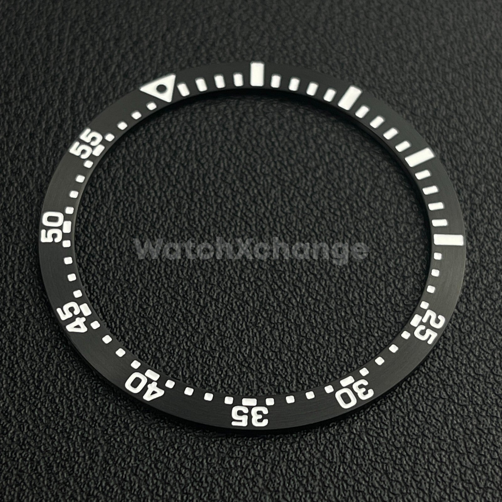 Black & White 38mm Flat Aluminium Bezel Insert Diver Watch Seiko Mod SKX SRPD