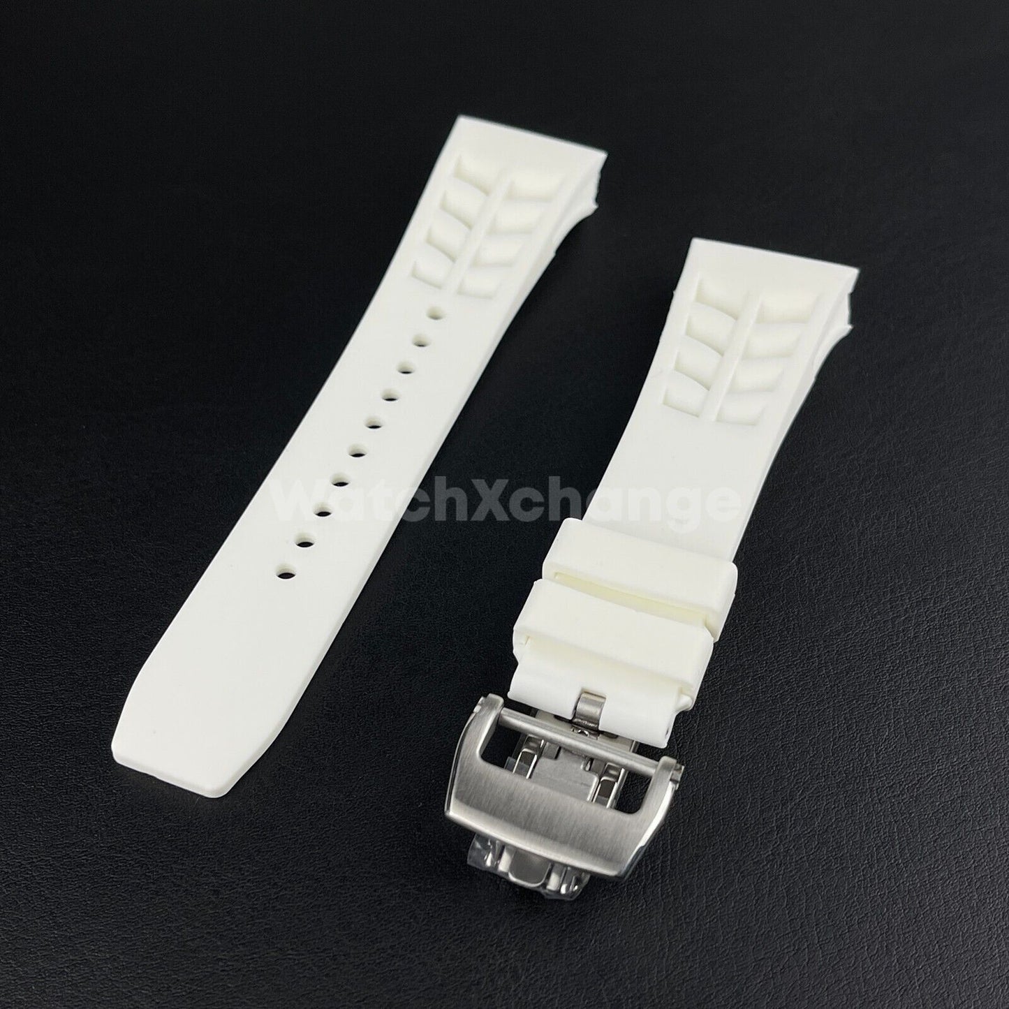 Waterproof Rubber Strap for Richard Mille Mens Silicone Watch Band 25mm