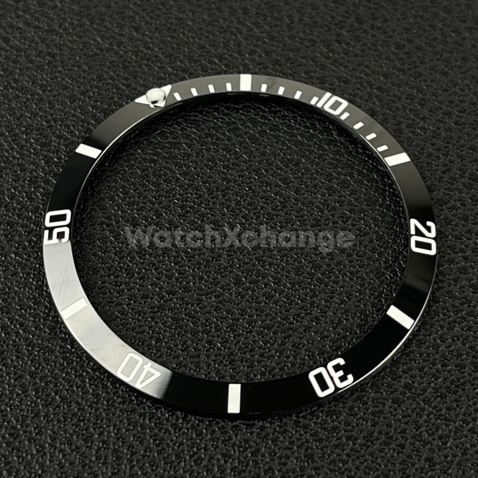 34mm Black & White Ceramic SUB Bezel Insert For Seiko Rolex Tudor Divers Watch