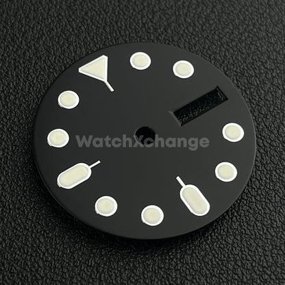 28.5mm Black & White Watch Dial Face for SEIKO NH36 Movement