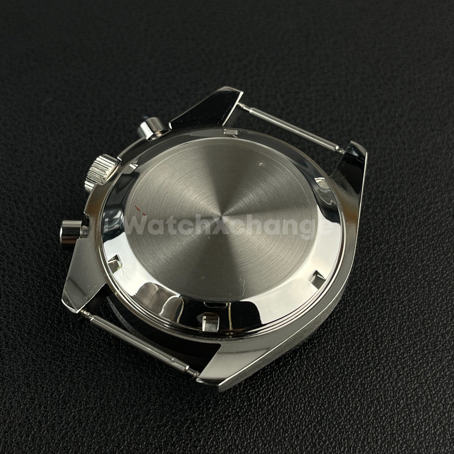 DEFECTIVE 40mm Silver Stainless Steel Watch Case for VK63 Quartz Movement