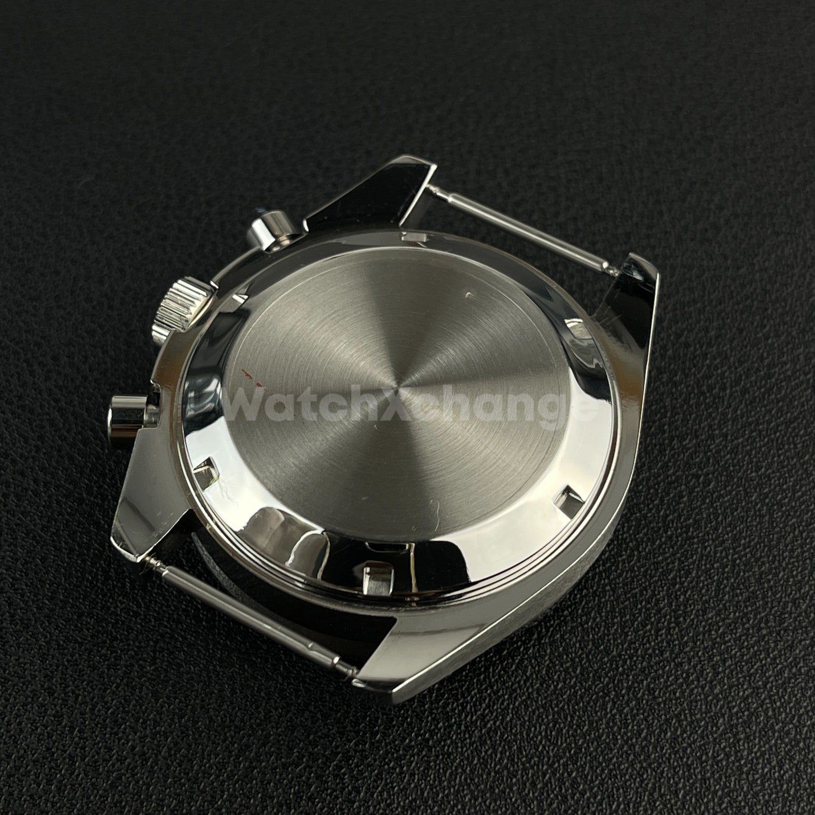 DEFECTIVE 40mm Silver Stainless Steel Watch Case for VK63 Quartz Movement