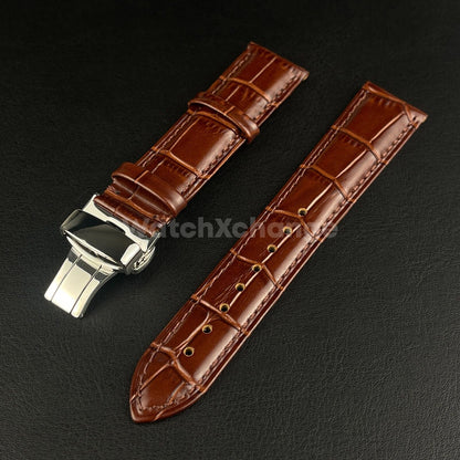 19mm 20mm Brown Leather Strap For Tissot PRC200 T17 T41 T461 T014430A T014410A