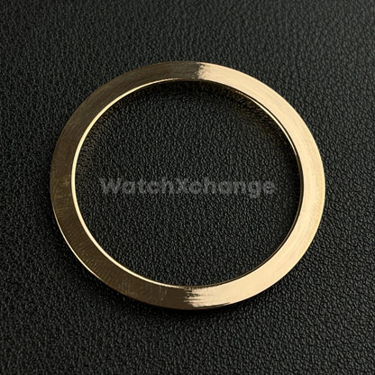 Rose Gold Fluted Polished Stainless Steel Watch Bezel Insert Ring 36mm 39mm