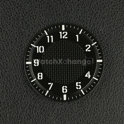 34mm Black Watch Dial for Seiko NH35A Automatic Movement Parts