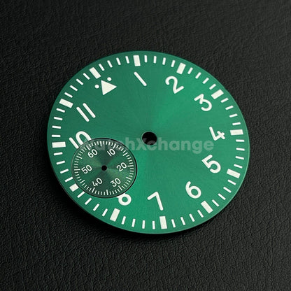 37mm Green Watch Dial Green Luminous For ETA6497 Seagull ST3600 Movement Part