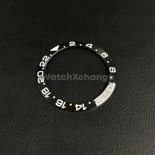 38mm Black Ceramic bezel insert For Divers Watch Rolex Seiko SKX SRPD GMT