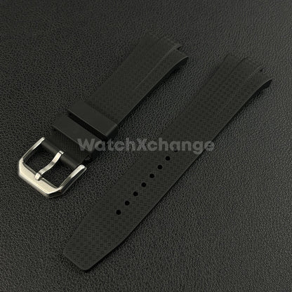 Black Rubber Watch Strap For Citizen Tsuyosa NJ0150 NJ0151ME NJ01510158 9mm